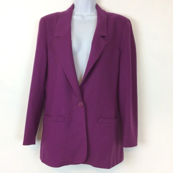 Jackets & Blazers - Vintage Miss Pendletons Purple Blazer Size 12